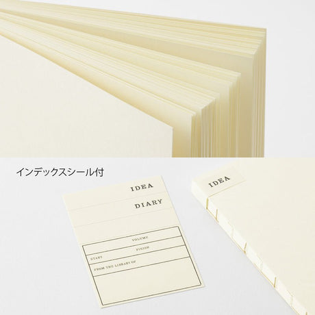 MD Notebook Thick Square - Blank - 6 - Midori - Tidformera