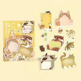 Memo stickers Cat Diary - Yellow - 5 - BGM - Tidformera