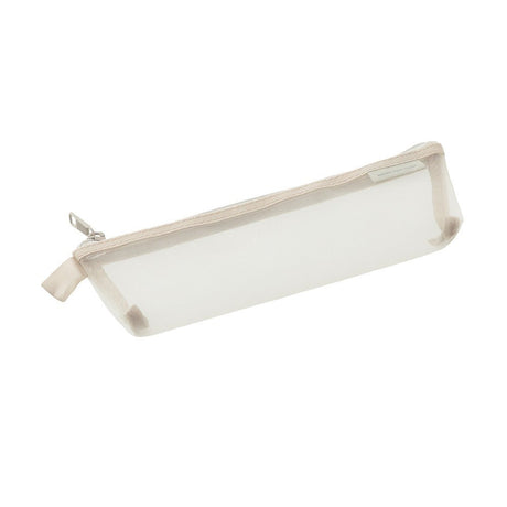 Mesh Pen Case - Gray - 3 - Midori - Tidformera