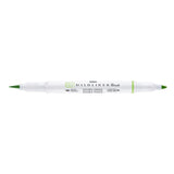 Mildliner Brush pen - Green från Zebra - Grön penselpenna utan lock - Tidformera