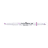 Mildliner Brush pen - Magenta från Zebra - Rosa penselpenna utan lock - Tidformera