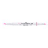 Mildliner Brush pen - Pink från Zebra - Rosa penselpenna utan lock - Tidformera
