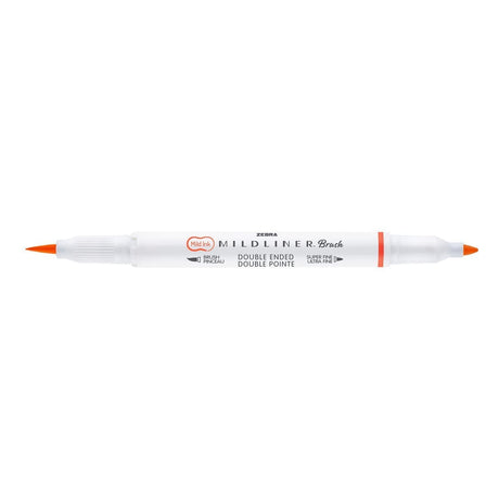 Mildliner Brush pen - Vermilion - 4 - Zebra - Tidformera