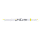 Mildliner Brush pen - Yellow från Zebra - Gul penselpenna utan lock - Tidformera