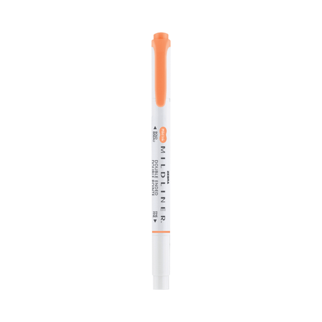Mildliner Överstrykningspenna - Apricot från Zebra - Orange överstrykningspenna med lock - Tidformera