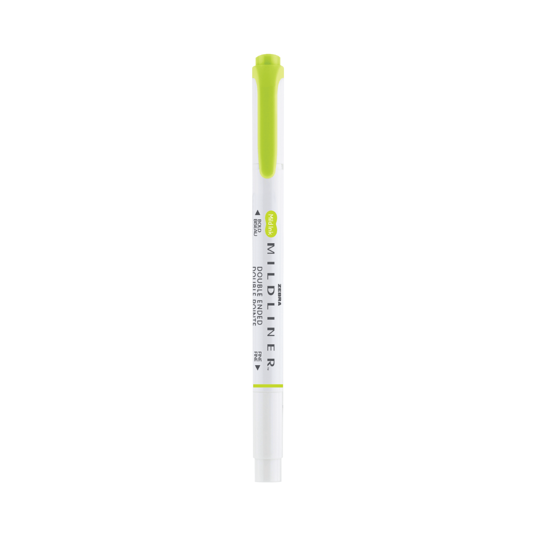 Mildliner Överstrykningspenna - Citrus green från Zebra - Limegrön överstrykningspenna med lock - Tidformera