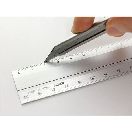 Multi Ruler 30 cm Aluminium - silver - 4 - Midori - Tidformera