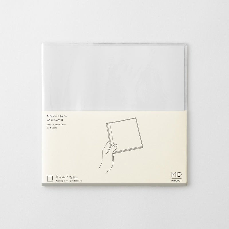 Notebook Cover Square - Clear - 7 - Midori - Tidformera