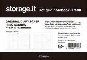 Notebook Storage.it A6 Desk Dotted - Refill - 1 - Mark's Inc - Tidformera