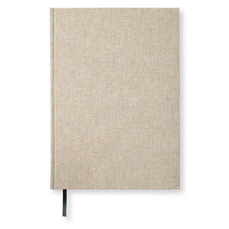 Paperstyle anteckningsböcker A4 Olinjerad Rough Linen 192 s från Paperstyle - Beige anteckningsbok - Tidformera
