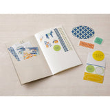 Peelable Sticker Book - Gray - 7 - Midori - Tidformera