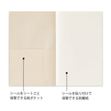 Peelable Sticker Book - Gray - 4 - Midori - Tidformera
