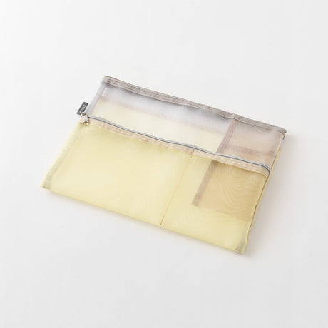Pen & Tool Pouch Mesh B5 - Beige - 2 - Midori - Tidformera