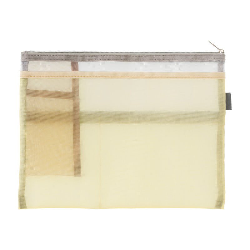 Pen & Tool Pouch Mesh B5 - Beige - 4 - Midori - Tidformera