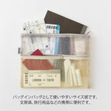 Pen & Tool Pouch Mesh B5 - Beige - 5 - Midori - Tidformera