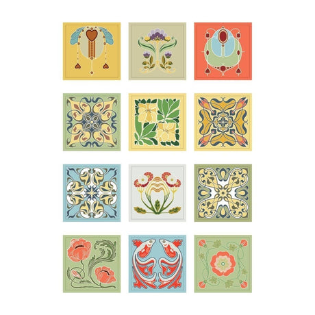 Pepin Labels, stickers & tape Sticker book - Art nouveau - 4 - Pepin Press - Tidformera