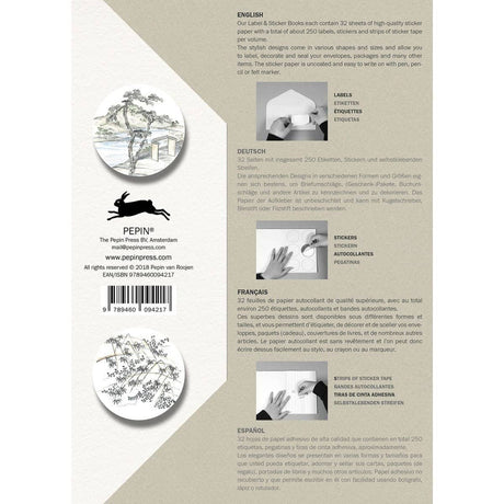 Pepin Labels, stickers & tape Sticker book - Japan style - 5 - Pepin Press - Tidformera