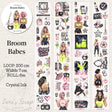 Pet Tape - Lana - 70 mm - Broom Babes - 1 - Lana's Scrap Shop - Tidformera