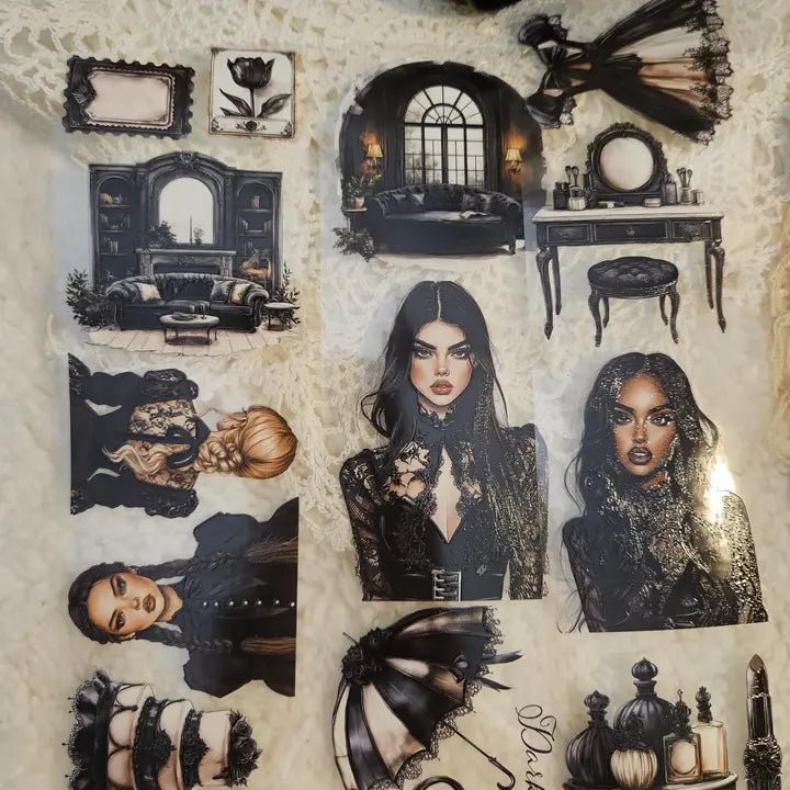Pet Tape - Lana - 70 mm - Dark Coquette - 4 - Lana's Scrap Shop - Tidformera