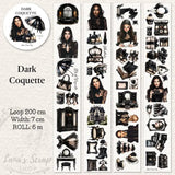 Pet Tape - Lana - 70 mm - Dark Coquette - 2 - Lana's Scrap Shop - Tidformera