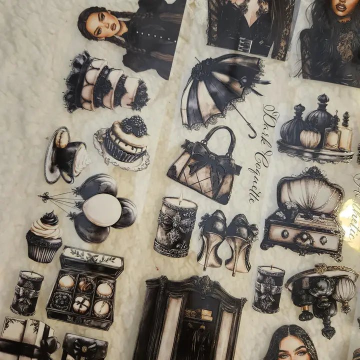 Pet Tape - Lana - 70 mm - Dark Coquette - 5 - Lana's Scrap Shop - Tidformera