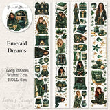 Pet Tape - Lana - 70 mm - Emerald Dreams - 2 - Lana's Scrap Shop - Tidformera