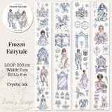 Pet Tape - Lana - 70 mm - Frozen Fairytale - 1 - Lana's Scrap Shop - Tidformera
