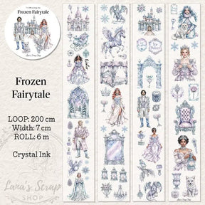 Pet Tape - Lana - 70 mm - Frozen Fairytale - 1 - Lana's Scrap Shop - Tidformera