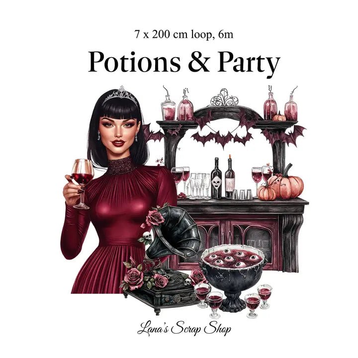 Pet Tape - Lana - 70 mm - Potions and Party - 3 - Lana's Scrap Shop - Tidformera