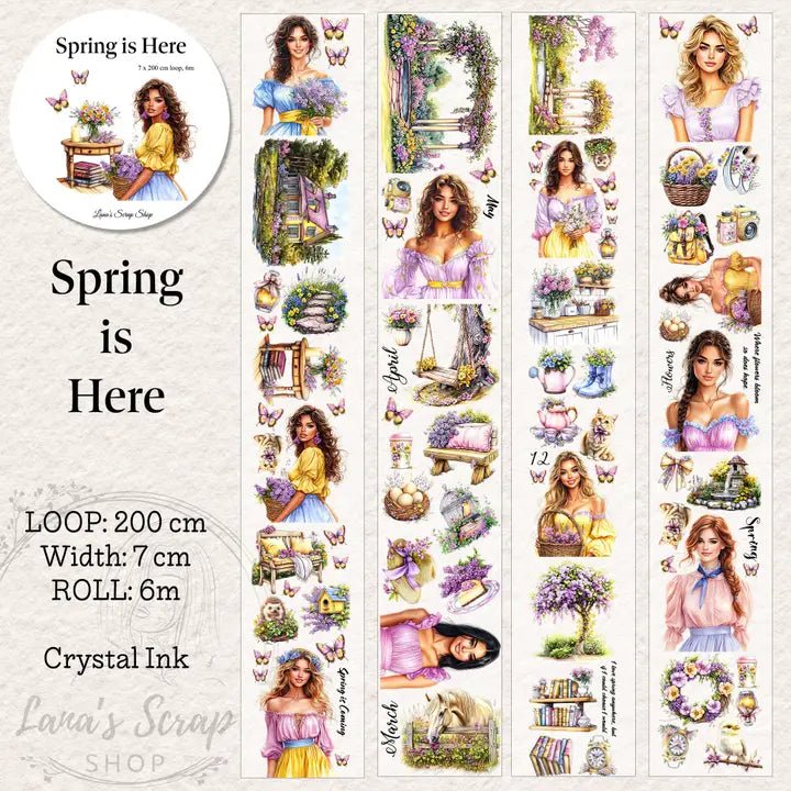 Pet Tape - Lana - 70 mm - Spring Is Here - 2 - Lana's Scrap Shop - Tidformera