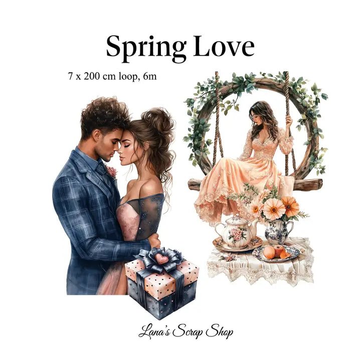 Pet Tape - Lana - 70 mm - Spring Love - 3 - Lana's Scrap Shop - Tidformera