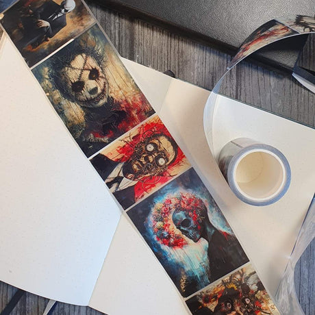 Pet Tape - MIC - Canvas of Carnage Glossy & Embossed 60 mm - 1 - MIC & MIM Premium Paper Shop - Tidformera