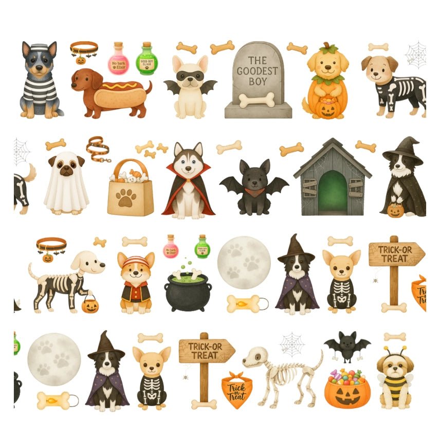 Pet Tape - Penpaling Paula - Happy howl-o-ween 60 mm - 2 - Penpaling Paula - Tidformera