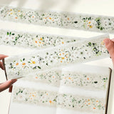 PET Tape Petals en Blanc - 55 mm - 2 - Washi Tape Shop - Tidformera
