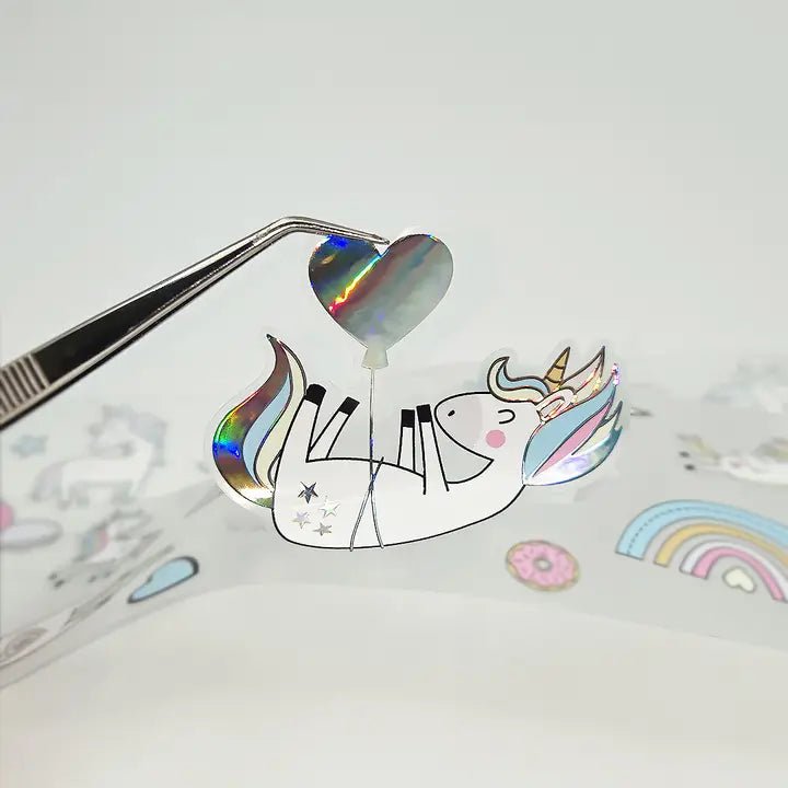 Pet Tape Pre - cut - MIC - Donut Worry 3D Silver Foiled 70 mm - 4 - MIC & MIM Premium Paper Shop - Tidformera
