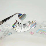 Pet Tape Pre - cut - MIC - Donut Worry 3D Silver Foiled 70 mm - 4 - MIC & MIM Premium Paper Shop - Tidformera