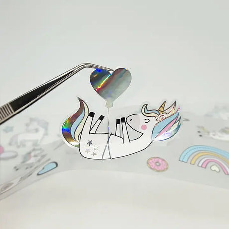Pet Tape Pre - cut - MIC - Donut Worry 3D Silver Foiled 70 mm - 4 - MIC & MIM Premium Paper Shop - Tidformera
