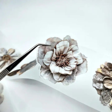 Pet Tape Pre - cut - MIC - Fabric Flowers 3D Glossy 70 mm - 2 - MIC & MIM Premium Paper Shop - Tidformera
