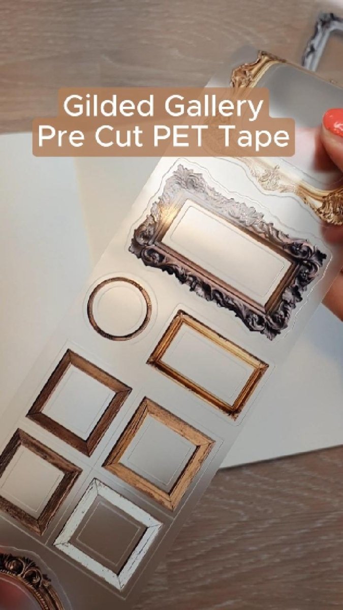 Pet Tape Pre - cut - MIC - Gilded Gallery 3D Glossy 70 mm - 1 - MIC & MIM Premium Paper Shop - Tidformera