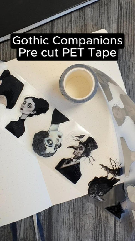 Pet Tape Pre - cut - MIC - Gothic Companions 3D Glossy 70 mm - 8 - MIC & MIM Premium Paper Shop - Tidformera