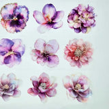 Pet Tape Pre - cut - MIC - Purple & Pink Flowers 3D Foiled 70 mm - 3 - MIC & MIM Premium Paper Shop - Tidformera