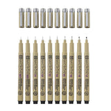 Pigma micron Fineliner Förpackningar Svarta - 10 - pack - 2 - Sakura - Tidformera