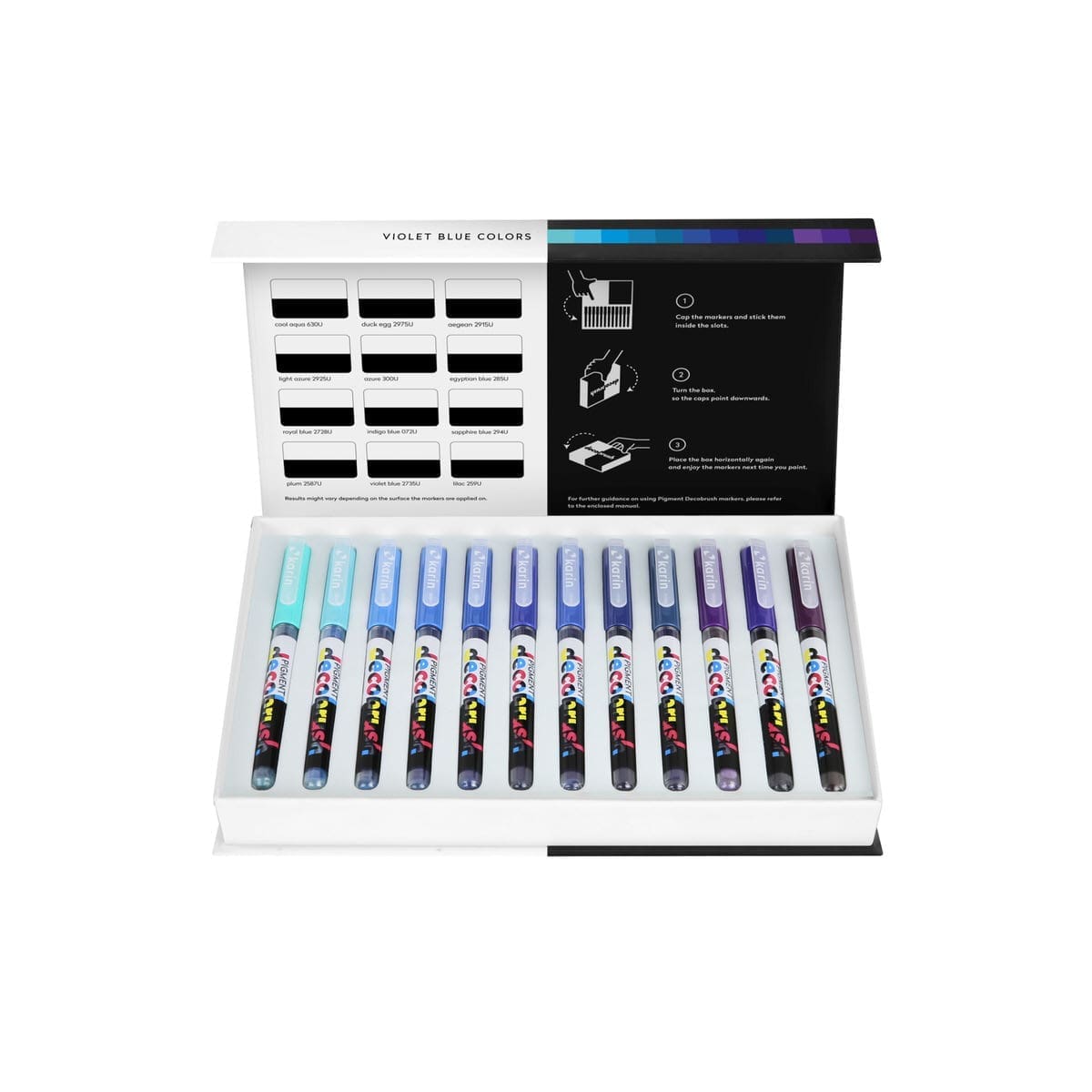 Pigment Decobrush - Master set (84) - 4 - Karin - Tidformera