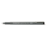 Pigment liner Fineliner Styckvis Svart - 0,1 - 3 - Staedtler - Tidformera