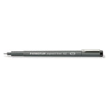 Pigment liner Fineliner Styckvis Svart - 0,2 - 1 - Staedtler - Tidformera
