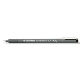Pigment liner Fineliner Styckvis Svart - 0,3 - 1 - Staedtler - Tidformera