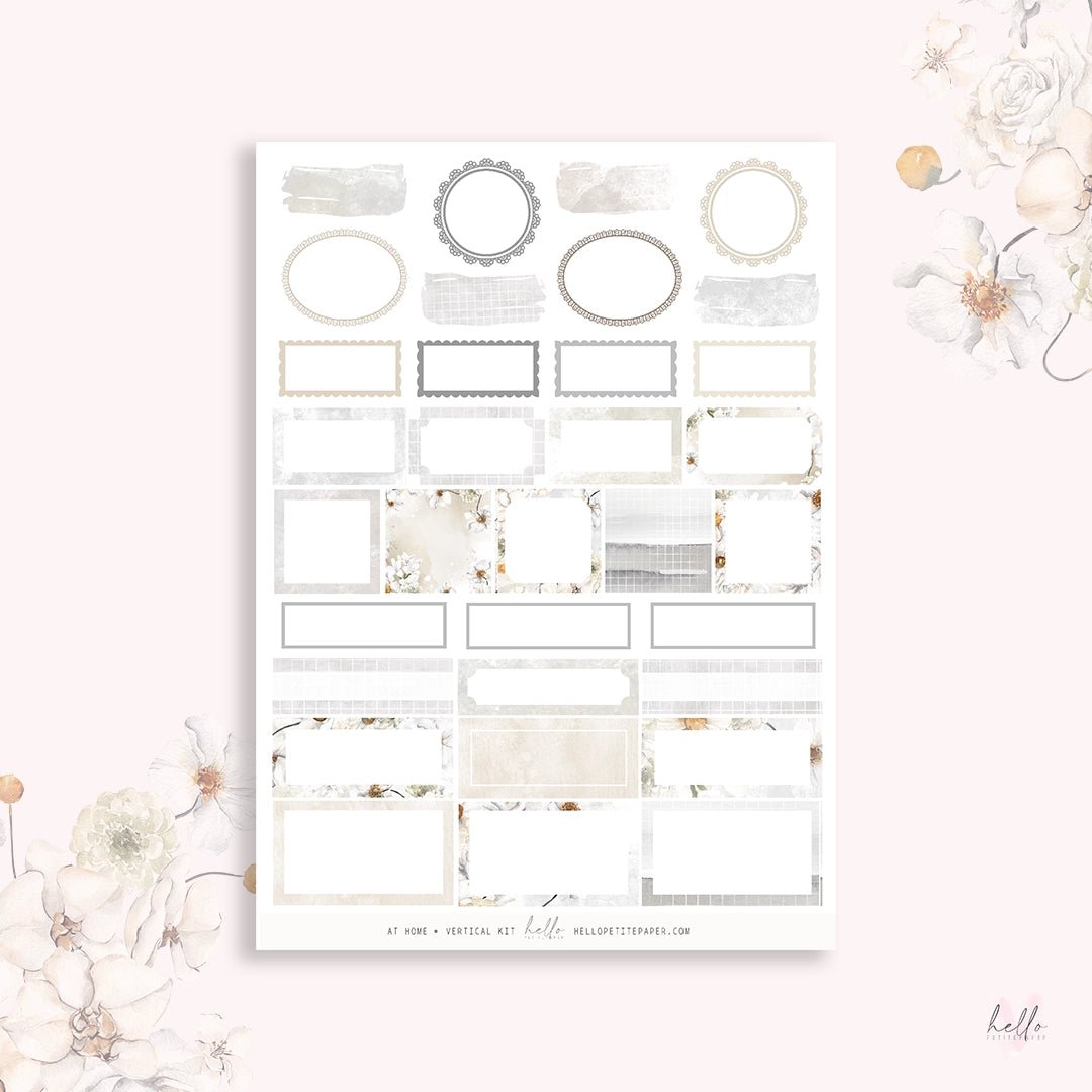 Planner Sticker Kit - At Home - 4 - Hello Petite Paper - Tidformera