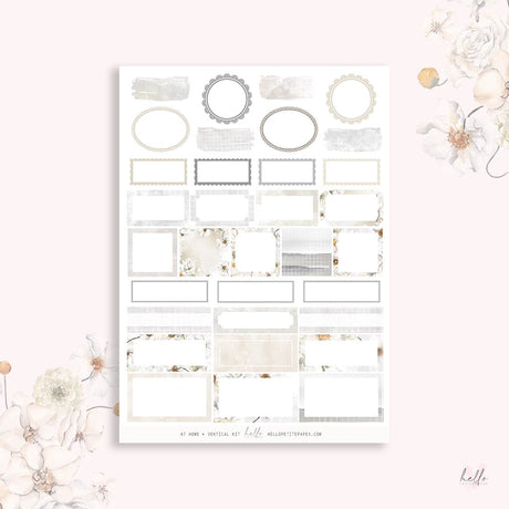 Planner Sticker Kit - At Home - 4 - Hello Petite Paper - Tidformera