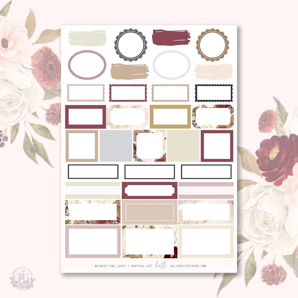 Planner Sticker Kit - Between the Lines - 5 - Hello Petite Paper - Tidformera