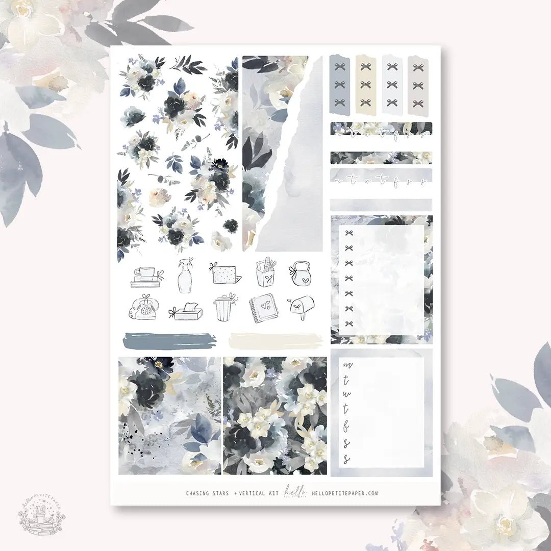 Planner Sticker Kit - Chasing Stars - 3 - Hello Petite Paper - Tidformera